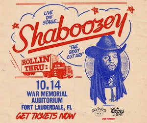 More Info for SHABOOZEY Announces ‘The Great American Roadshow Tour’ Heading to War Memorial Auditorium in Fort Lauderdale on Oct. 14